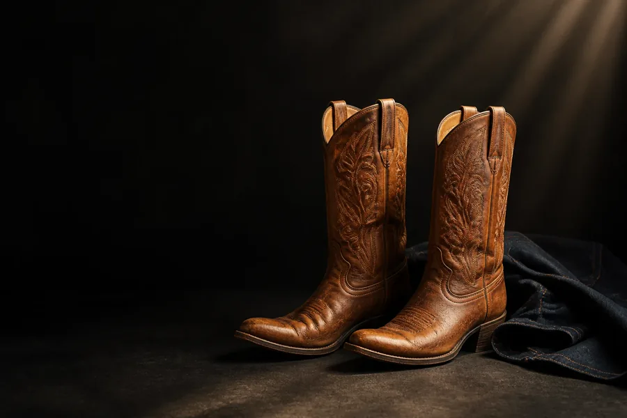 Original western boot campaign imagery for the Sassano’s concept